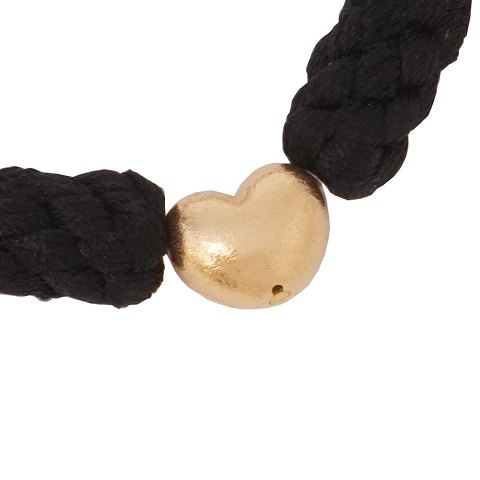 Ole Lynggaard Herzschliesse aus 14kt Gold. Grösse: 
10x10mmm