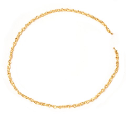 Ole Lynggaard Copenhagen 14kt Gold "8"-Halskette. 
L: 45cm