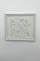 Royal Copenhagen Bisque Plate Playing engels