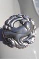 Georg Jensen  
Brosche 134. 
Silber Brosche 
mit Vogel 
Motiv. 
Durchmesser 3 
cm. Stemple : 
...