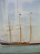 Gouache 
three-masted 
topsail-yard 
schooner 
"Sunbeam"  
ovner Lord 
Brassey 
governer of 
Victoria ...