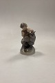 Royal Copenhagen Figurine Faun with Owl No. 2107