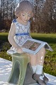 Dahl Jensen Figurine  1107 Gril reading