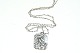 Necklace with 
Pendant, Silver
Stamp: Skou & 
Skånström, 
830S.
Length 58 cm.
Pendant 3 x 
...