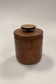 F. Hingelberg Tobacco Jar in Sterling Silver and Wood
