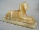 Alabaster Figur 
in Form von 
liegenden 
Sphinx, ca. 
1900. Mit 
Bohrung 
montiert 
f&uuml;r Strom 
und ...