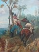Luna, Charles 
de (1812 -) 
Frankreich: 
Soldaten auf 
Wacht. &Ouml;l 
auf Malerei 
Platte. 
Signiert: ...
