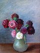 Vermehren, 
Yelva (1878 - 
1980) Dänemark: 
Blumen in eine 
Vase. Öl auf 
Leinwand. 
Signiert:: Y. 
...
