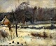 Vantore, Mogens 
(1895 - 1977) 
Dänemark: Ein 
Mann auf einer 
Straße - 
Winter. Öl. 
Signiert: M. 
...