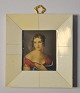 Unbekannter 
Miniaturk&uuml;nstler, 
19/20. 
Jahrhundert: 
Portrait einer 
jungen Frau. 
Mit Rahmen ...