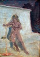 Petersen, Hugo 
V. (1870 - 
1959) Dänemark: 
Cleopratra. Öl 
malt Skizze auf 
Leinwand. 24 x 
17 cm. ...