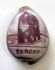 Souvenirs aus 
Skagen mit 
Kirche, 19. 
Jahrhundert. 
Konk. L:. 6,5 
cm.