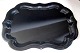 Schwartz 
Tablett, 
barocke Form, 
19. 
Jahrhundert. 
Neuere 
schwarzer 
Farbe. 64 x 47 
cm.