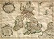 Handfarbige Karte von England, Franz&ouml;sisch Ausgabe, 1709. Produziert von Hubert Iaillot. ...