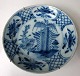 Delft-Platte, 
c. 1780, 
Holland. 
Dunkelblaue 
Farbe, Kragen 
mit Blumen und 
Center mit 
Blumen und ...