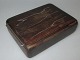 Cigarette Case, 
Silversmith 
Hingelberg, 
Aarhus, oak 
with inlays of 
silver. Stamped 
.: ...