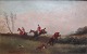 Rideout, 
Phillip Henry 
(1860 - 1920) 
England: Jagt 
Scene. Ôel af 
Pappe. 
Monogrammiert. 
15 x 23,5 ...