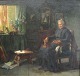 Find, Ludvig 
(1869 - 1945) 
Dänemark: 
Innenraum mit 
alten Frau auf 
einem Stuhl. Öl 
auf Leinwand. 
...