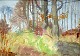 Glob, Jorn 
(1913-1988) 
Dänemark: 
Landschaft. Öl 
auf Leinwand. 
Signiert: Jørn 
Glob. 27 x 33 
cm. ...