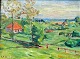 Forup, Carl 
(1883 - 1939) 
Dänemark: 
Landschaft - 
Sommer. 
Südfünen. Öl 
auf Leinwand. 
...