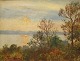Fischer, August 
(1854 - 1921) 
Dänemark: 
Landschaft, 
Mols. Öl auf 
Leinwand. 
Signiert: Aug. 
...