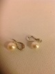 Perlen-Ohr-Clips.White Gold 14k 585Sautsea Perlen 9 mm.Nypolert und ...