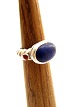 Sterling sølv 
ring størrelse 
53-54 med lapis 
 Nr. 251243