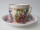 German 
porcelain cup 
with painted 
motives, 19th 
century. With 
saucer. Cup 
decorated with 
flowers ...