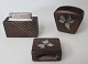 Cigaretten set, 
1960, Dänemark. 
3 Teile. In 
Mooreiche und 
Silber. AS, 
Sterling, 
Dänemark ...