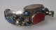 Afghan Arm 
band, 
versilbert 
metal, Jh. 
Silber 20. 
Metall mit 
Dekorationen 
und 
T&uuml;rkisen, 
...
