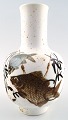 Royal 
Copenhagen / 
Aluminia vase 
by Nils 
Thorsson.
Decorated with 
swimming fish.
Denmark mid 
...