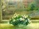 Dänische 
Künstler (20. 
Jh.) 
Frühlingsblumen 
in einer 
Glasschale auf 
einem 
Fensterbrett. 
Öl auf ...