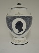 Royal 
Copenhagen. 
Vase with a 
lid. Christian 
d.lX. 100th 
birthday. 
Height 18 cm. 1 
quality