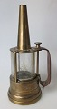 Englisch-Lampe, Teale Haus Lampe, Messing, 19. Jahrhundert H: 21 cm.
