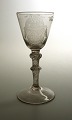 Norwegian wine glass with double monogram and dated in 1770
Nøstetangen