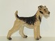 Dahl Jensen 
hundefigur, 
Airedale 
terrier.
Af 
fabriksmærket 
ses det, at 
denne er 
produceret ...