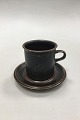 Arabia Stoneware Ruska Coffee Mug with Saucer