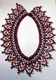 Greenland 
collar bead 
work. 20th 
century. Dia .: 
22.5 cm.