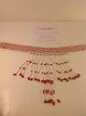 Grönland Kragen der Perlen.20. JahrhundertLänge:. 34,5 cm.Band Breite: 4 cm.Perlenketten ...
