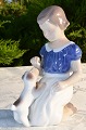 Bing & Gröndahl Figur 2316 Mädchen mit Hund