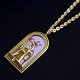 Georg Jensen 
'Sunshine & 
Night' Pendant. 
Café #5201
Brass 
goldplated with 
14 kt gold.
Designed ...