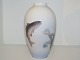 Royal 
Copenhagen vase 
with fish / 
trout.
The factory 
mark tells, 
that this was 
produced in ...