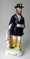 Staffordshire-
Figur, England, 
19. 
Jahrhundert. 
Porträt von 
Lajos Kossuth. 
Polychromie und 
...