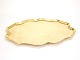 oval serving plate on four feet, brass
Denmark around 1750