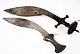 Par Indian Sichel Schwerter - gebogene Schwerter, 19. Jahrhundert. Ein mit reich verarbeitet ...