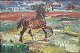 Jacobsen, 
Ludvig (1890 - 
1957) Dänemark: 
Ein Pferd auf 
dem Feld. Öl 
auf Leinwand. 
Signiert: ...