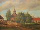 Bamm (19. Jh.): 
Zwei Kinder 
spielen mit 
Gänsen im Dorf. 
Öl auf 
Leinwand. 
Signiert: Bamm. 
36 x 46 ...