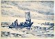 Carl Locher 
(1851-1915) 
D&auml;nemark: 
Marine. 
Streichung. 
Signiert: Carl 
Locher 1900. 21 
x 28 ...