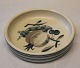 Aluminia 
Copenhagen 
Faience 003-3 
Tray with 
fruit, round 14 
cm 1927 (1283) 
Matte ...