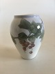 Royal 
Copenhagen Vase 
No 1220/271 
with La 
Groseille 
Motif. 12 cm H 
(4 23/32"). 1st 
Quality in ...